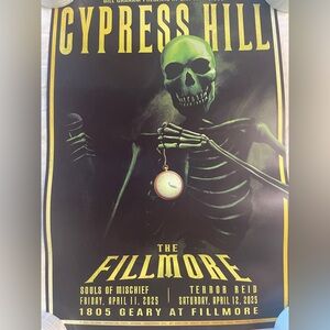 Cypress Hill at the Fillmore 2025 Tour Poster